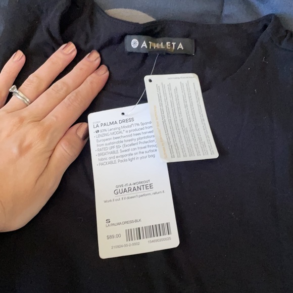 Athleta black dress NWT La Palma small - Picture 2 of 4